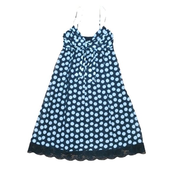 ROBERT RODRIGUEZ Silk lace polka dot empire waist flowy midi dress - Picture 5 of 16